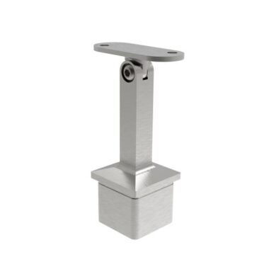Nosilec cevi 40 mm/40x40/ AISI 304 brušen - gibljiv