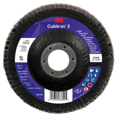 lamelni disk 3M 1169F P40 125 mm ravni